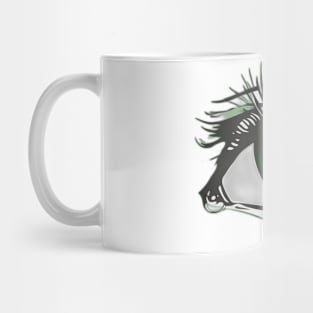 Green Eye Artwork with Abstract Design No. 543 Mug